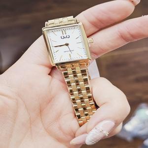 Relojes Q&Q forlady Reloj Original Con Cristal En Mineral Y Pulso Acerado - RESISTENTE AL AGUA