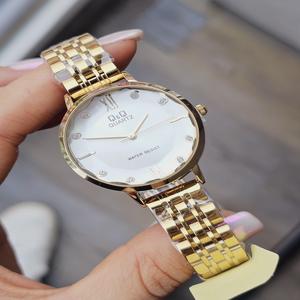 Relojes Q&Q forlady Reloj Original Con Cristal En Mineral Y Pulso Acerado - RESISTENTE AL AGUA